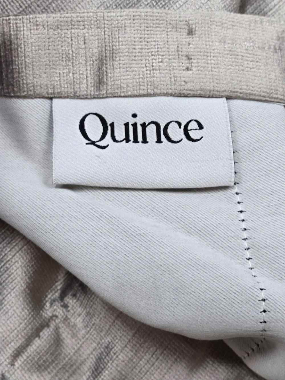 NWT QUINCE 1 48x96 Luster Velvet True Blackout Curtain Silver 9789